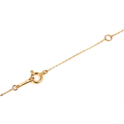 K18 蝶々ペンダント ダイヤ0.10CT　N420DI-Y