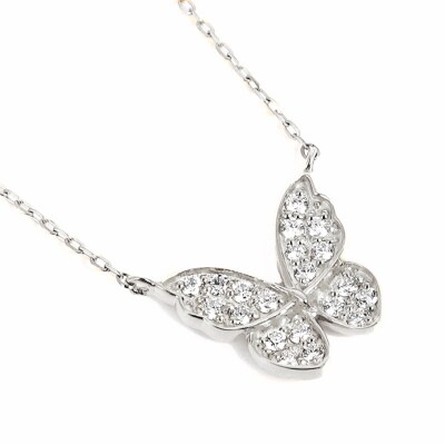PT 蝶々ペンダント ダイヤ0.10CT　N420DI-P