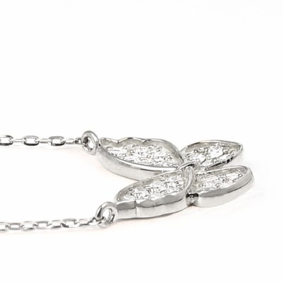 PT 蝶々ペンダント ダイヤ0.10CT　N420DI-P