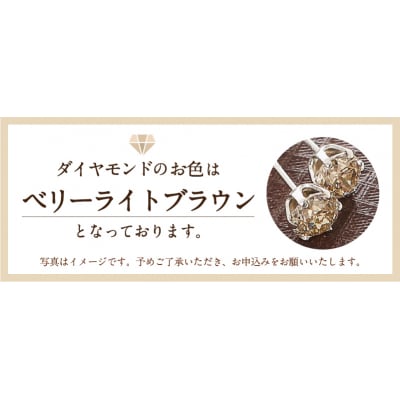 K18　ダイヤ0.50c0.50ct　ピアス　403073