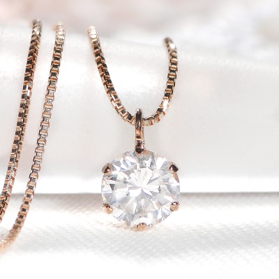 K18PG　ダイヤ0.5ct　ペンダント　329619