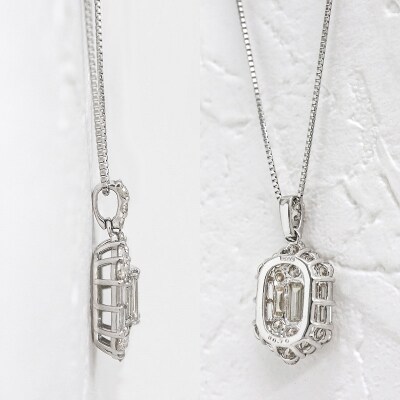 甲府市発 プラチナ ダイヤモンド ペンダント PT900 0.7ct [WP-3703PT]