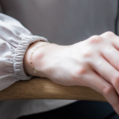 【L&Co.】K10 チェーンブレスレット(71-9702)