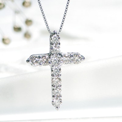 Pt ダイヤクロス(0.30ct)　PN 330631