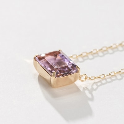 【L&Co.】K10 アメトリンネックレス 6×8サイズ(63-8180)