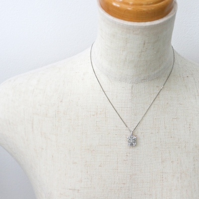 甲府市発 プラチナ ダイヤモンドペンダント pt900 1カラット [WP-2611PT]