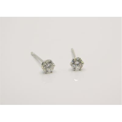 プラチナ900 ダイヤモンドピアス(Dカラー・0.2ct)K027903-H