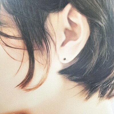 10金ホワイトゴールド製ダイヤモンド1粒スタッドピアス Total 0.10ct 【1449553】