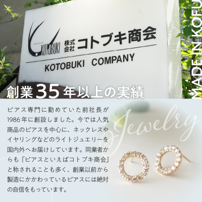 PT900 シルキータッチテニスチェーン[シングル]ピアス 1.0ct TI-1142