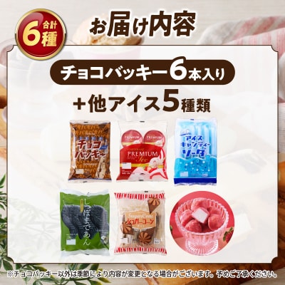 〈2026年9月発送〉チョコバッキーが必ず入る! 人気アイスバラエティBOX 6種