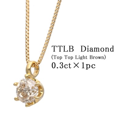 K18 TTLBダイヤモンドネックレス(0.3ct) 60-8799