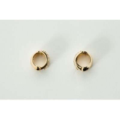 【ジュエリーの街、山梨県甲府市】ダイヤ0.64ct K18ピアリング　LE358Y