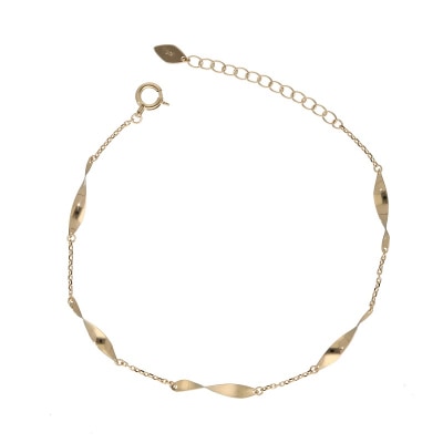 K18　ダブルテクスチャーブレスレット　GD-7006