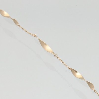 K18　ダブルテクスチャーブレスレット　GD-7006