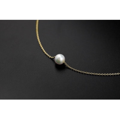 【SILVER】7.0-7.5mm アコヤ真珠スルーネックレス GM/No.87