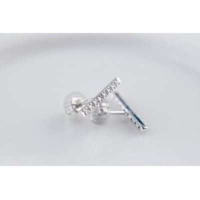 【プラチナ】ダイヤモンドピアスTotal0.08ct【傷&歪みに強い】/No.96