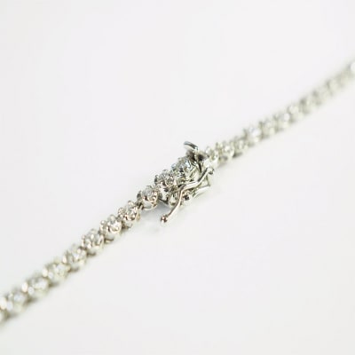 PT900　テニスネックレス　グラデーション【3.00ct】K037934-H