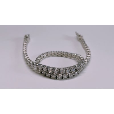 Pt900　テニスブレスレット　3ct　『18cm』