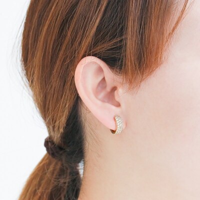 K18イエローゴールド ダイヤモンド1.0ctピアス 43-1382