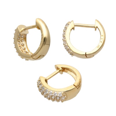 K18イエローゴールド ダイヤモンド0.3ctピアス 43-6267