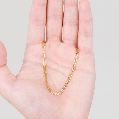 K18 喜平 12面トリプル ブレスレット 4.4g 16cm 造幣局検定刻印入 TK0416S