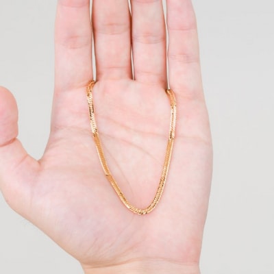 K18 喜平 12面トリプル ネックレス 10g 40cm 造幣局検定刻印入　TK1040S