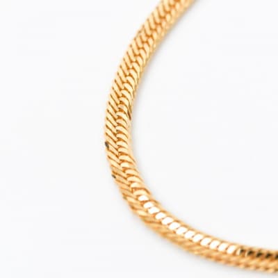 K18 喜平 12面トリプル ネックレス 11g 45cm 造幣局検定刻印入　TK1145S