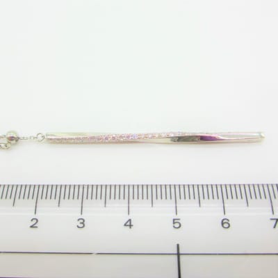 【PT900 ダイヤネックレス 棒】(P6252)