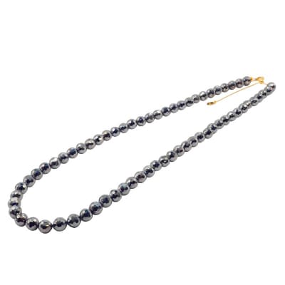 K18YG　テラヘルツ鉱石(ミラーカット)ネックレスHA-0277