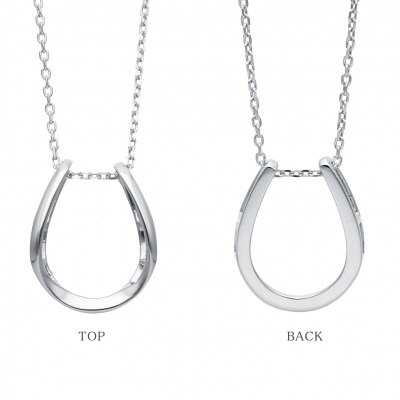 プラチナ シンプル馬蹄ネックレス 63-8557