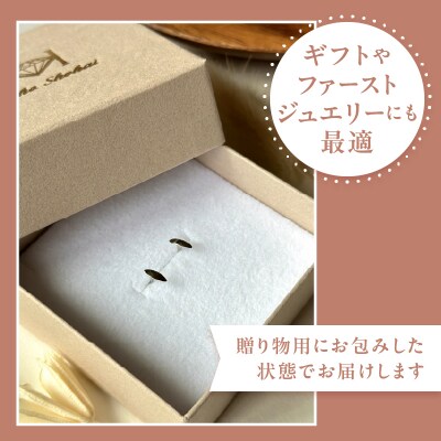 【即納】Pt900マーキスピアス地金(PE7485)