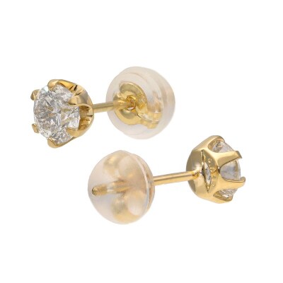K18 ダイヤモンドスタッドピアス(0.6ct) 40-2378