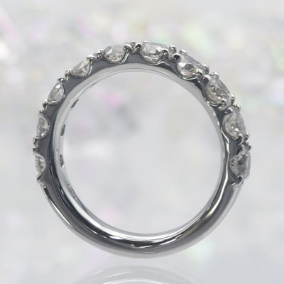 プラチナ 2.0ctハーフエタニティダイヤモンド リング　HR-009022