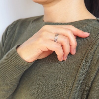 PT900 地金喜平モチーフ リング　HR-009147