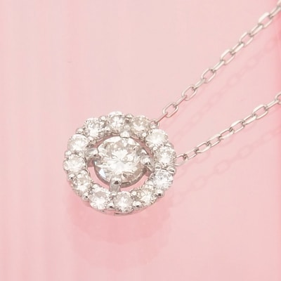 プラチナ 0.3ctダイヤモンド ペンダントネックレス　HH019184