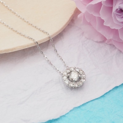 プラチナ 0.3ctダイヤモンド ペンダントネックレス　HH019184