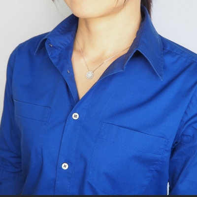 プラチナ 0.5ctダイヤモンド　シンメトリーペンダントネックレス　HH-019182