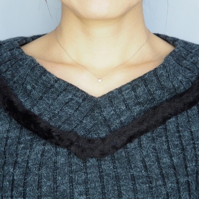 PT900/PT850 ダイヤモンド ペンダントネックレス　HH-019074