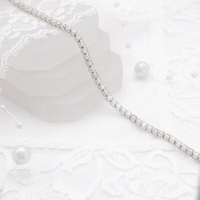 PT950/K18WG 3.0ctダイヤモンドブレス　HH018927