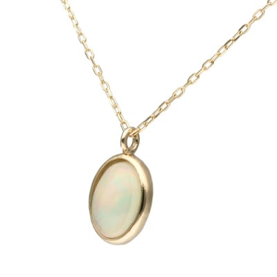 【L&Co.】K10 オパールネックレス(63-7734)