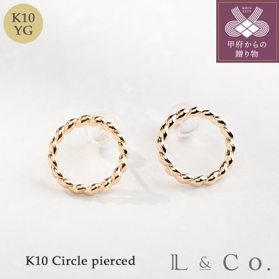 【L&Co.】K10 サークルピアス(46-7603)