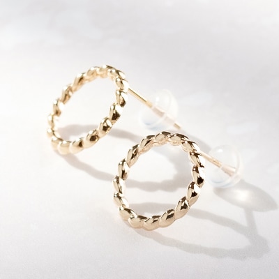 【L&Co.】K10 サークルピアス(46-7603)