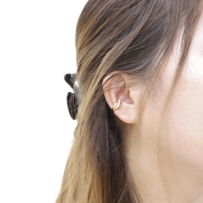 k18YG ダイヤモンド 手作り イヤーカフ ジュエリー03187