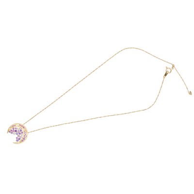 K18 パープルサファイア ペンダント(藤波)PA922AK