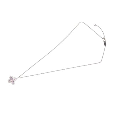 Pt モルガナイト/ダイヤモンド ペンダント(リリー)PA965AP