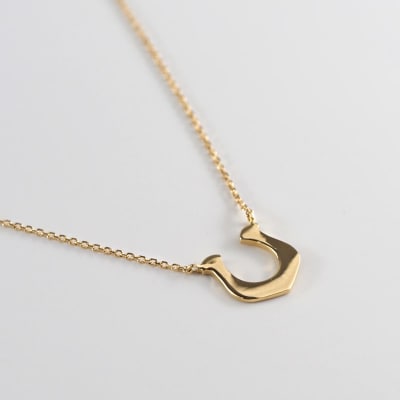 K18 馬蹄 ネックレス　28550