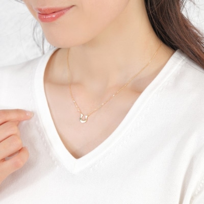 K18 馬蹄 ネックレス　28550