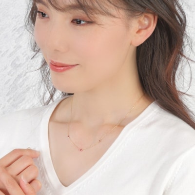 K18 ルビー ネックレス　28537