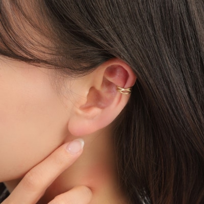 K10 ミニマムイヤーカフ・クロス　00037