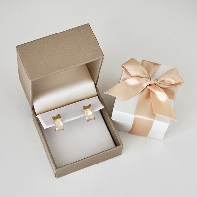 【ジュエリー】K18 イエローゴールド 地金 フープ ピアス 保証書付 SPB-1934